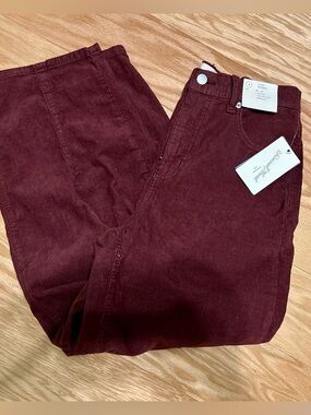 Universal Thread Wide-Leg Corduroy Pants in Wine